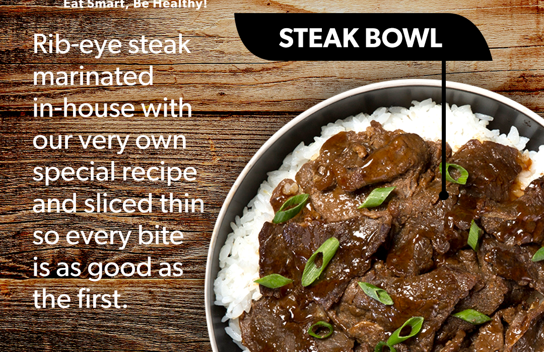 waba grill rib-eye steak bowls social media content
