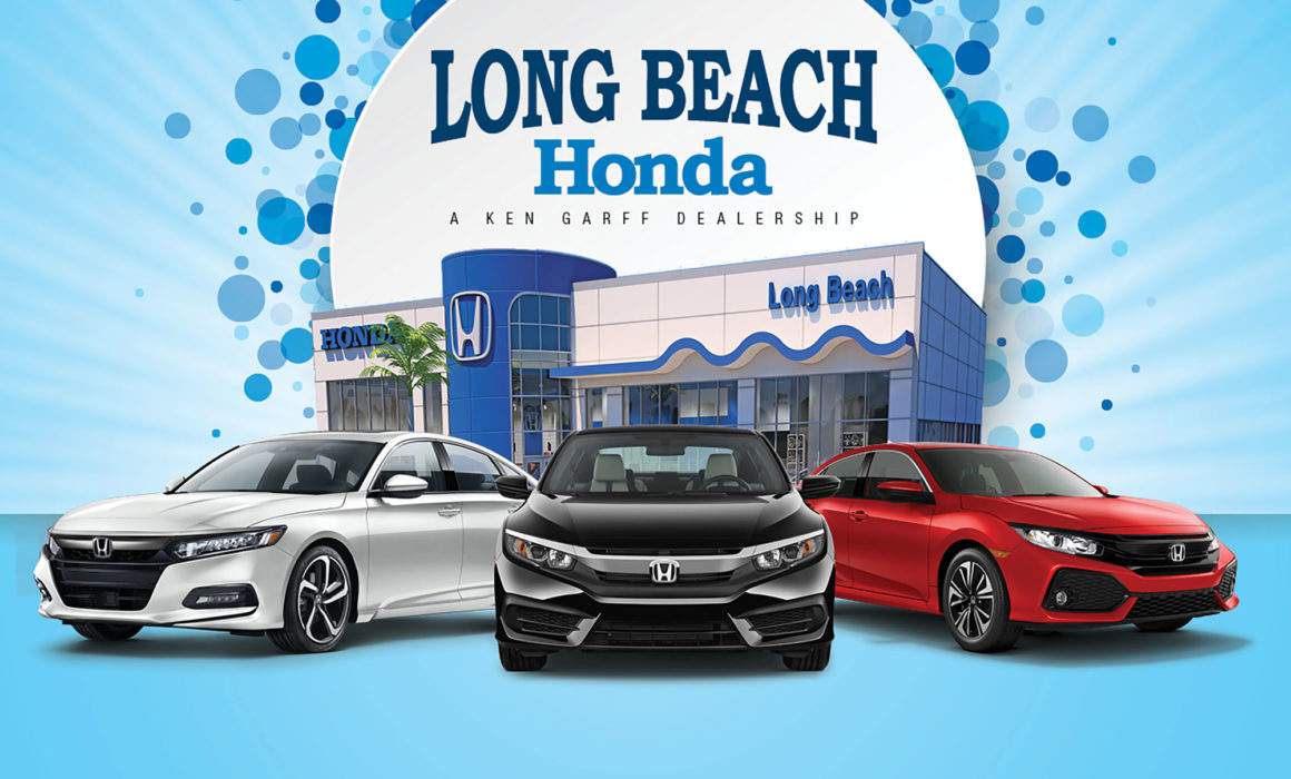 Grand Opening signage for Long Beach Honda Dealership