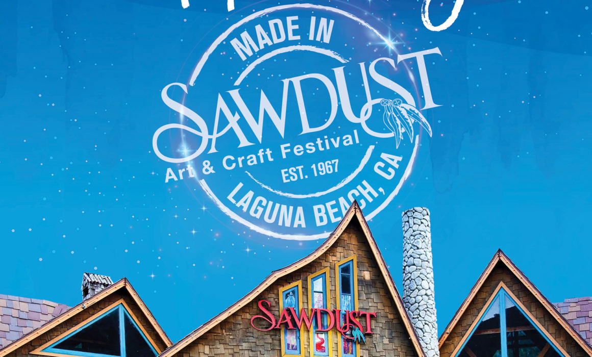 Where Art is Always Happening Print Magazine creative for the Sawdust Art Festival in Laguna Beach, Ca.