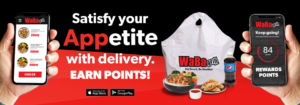 Waba Grill Rewards App website slider