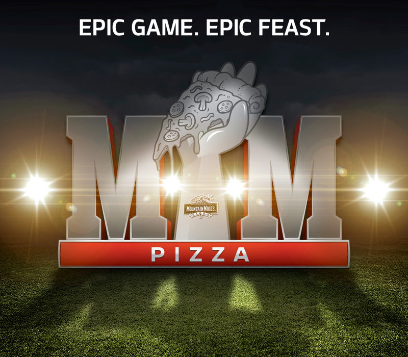 Mountain Mike's Pizza social media content around the NFL Superbowl weekend.